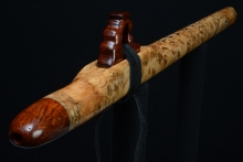 Oak Burl Native American Flute, Minor, Mid G-4, #F10L
